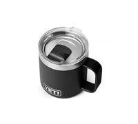 YETI Rambler Stackable Mug with Durasip Ceramic Lining, Vacuum Insulated Stainless Steel Mug with Magslider Lid, Black, 10 oz (295 ml)