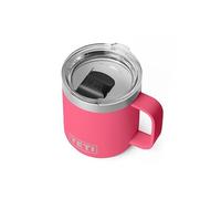 YETI Rambler Stackable Mug with Durasip Ceramic Lining, Vacuum Insulated Stainless Steel Mug with Magslider Lid, Tropical Pink, 10 oz (295 ml)