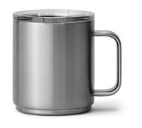 YETI Rambler Stackable Mug with Durasip Ceramic Lining, Vacuum Insulated Stainless Steel Mug with Magslider Lid, Stainless Steel, 10 oz (295 ml)