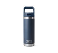 Bouteille isotherme YETI Rambler Straw 18 OZ (532 ml) bleu marine