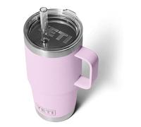 YETI Rambler Straw Mug, Tasse isolée sous vide en acier inoxydable avec membre fort, fleur de cerise, 25 oz (739 ml)