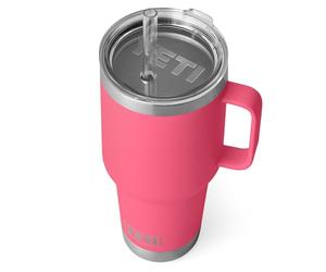 YETI Rambler Tasse à paille, en acier inoxydable avec couvercle hermétique et robuste, rose tropical, 1 l