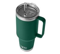 YETI Rambler Tasse à paille, en acier inoxydable avec couvercle hermétique et robuste, vert forêt noire, 1242 ml