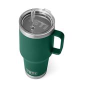 YETI Rambler Tasse à paille, en acier inoxydable avec couvercle hermétique et robuste, vert forêt noire, 1 l