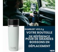 YETI Rambler Travel Bottle, Vacuum Insulated Stainless Steel Coffee Flask with Leakproof Hotshot Commuter Cap, Ridgeline, 16 oz (473 ml)