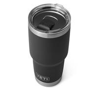 YETI Rambler Tumbler, Gobelet isotherme sous vide en acier inoxydable avec couvercle Magslider, noir, 30 oz (887 ml)