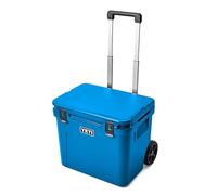 YETI Roadie 60 Wheeled Cool Box, Insulated Hard Cooler, Big Wave Blue