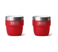YETI Rambler Lot de 2 tasses à expresso empilables en acier inoxydable isolées sous vide, rouge Rescue Red, 118 ml