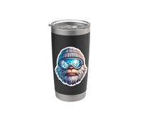 Yeti Ski Abominable Snowman Ski Resort Gobelet isotherme en acier inoxydable double paroi