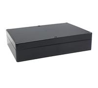 YETLEBOX Boîte de jonction étanche IP67 - Boîte de projet étanche en plastique ABS durable - Boîtier électronique pour projet électrique - Noir - 263 x 182 x 60 mm