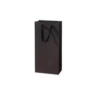 YETONADO Lot de 10 sacs isothermes pour emballage de vin rouge, sacs à main simples et doubles, sacs à main en papier pour vin rouge, Noir , 10PCS_11X9X35CM