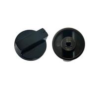 YETONADO Lot de 2 boutons de cuisinière à gaz noirs 6 mm en bakélite rotatifs pour réparation de cuisinière