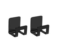 YETONADO Lot de 2 supports auto-adhésifs en acier inoxydable pour éponge d'évier de cuisine Noir