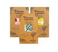 YETONADO Lot de 3 paquets de cire d'abeille biodégradable au lieu d'un sac en plastique respectueux de l'environnement - Emballage alimentaire réutilisable (3 lots de 9 pièces n°4)