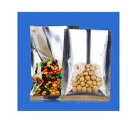 YETONADO Lot de 50 sacs sous vide en feuille d'aluminium transparent argenté Mylar pour emballage alimentaire, différentes tailles (24 x 30 cm)