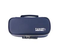 YETONADO Trousse d'école de grande capacité avec serrure à mot de passe - Couleur unie - Durable - Portable - Pour l'école, Couleur unie bleue, Taille unique