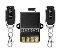 YETOR Commutateur de télécommande,328FT relais à relais DC 12V / 24V / 48V / 72V / 40A pour les alarmes anti-vol, porte à enrouleur de systèmes de sé (Remote Switch Black)