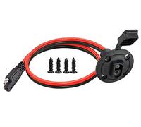 YETOR Connecteur d'alimentation solaire SAE - 10 AWG - Résistant aux intempéries - Port latéral - Câble d'extension de panneau automobile à déconnexion rapide - Pour chargeur de batterie du générateur solaire - 50 cm