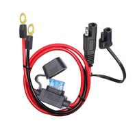 YETOR Connecteur SAE,3.28FT 10AWG Bornes de Batterie SAE,avec fusible de Protection de 15 A pour la sécurité, câble de rallonge à déconnexion Rapide 2pin,câble de rallonge de Batterie SAE avec(100CM)