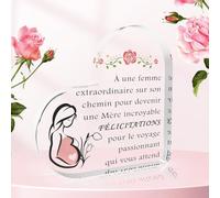 Yetuab Cadeau Futur Maman Cadeau Femme Enceinte Presse-Papier Cadeau Baby Shower Cadeau pour Maman Cadeau Futur Parents Jeune Maman d'école Fin d'année Cadeau Cadeau pour Merci