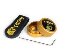 YEUEK TAOM - Porte-craie de piscine rond - Pratique - Accessoire de billard magnétique - Mini boîte ronde pour billard