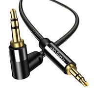 Yeung Qee Câble auxiliaire 3,5 mm 0,3 m, câble audio stéréo 3,5 mm mâle vers mâle pour écouteurs, voiture, ordinateurs portables, smartphones Android et plus encore (30 cm)