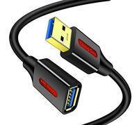 Yeung Qee Câble d'extension USB 3.0 A mâle vers A femelle pour transfert de données clé USB, clavier, souris, Playstation, Xbox, lecteur de cartes, imprimante, etc. 3 m