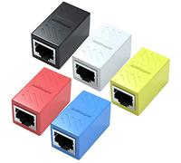 Yeung Qee Lot de 5 coupleurs RJ45 pour câble Ethernet Cat7/Cat6/Cat5e/Cat5 - Coupleur de câble réseau femelle vers femelle (couleur )