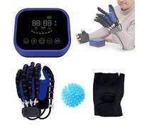 YEUNTANH Arthrite Avc Hémiplégie Patient Fonction Des Doigts Et Des Mains Formateur En Réadaptation, Gants De Réadaptation Robotique Récupération Équipement D’Exercice Orthèse (XL, Main gauche)