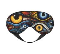 Yeux 1 Impression Fonctionnalité Plein Air Voyage Masque pour les Yeux Respirant Camping Méditation Yoga Friendly