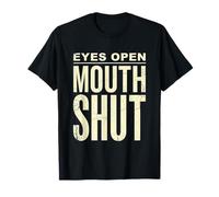 Yeux Bouche Ouverte Shut Minimalist Stoic Tee T-Shirt