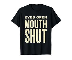 Yeux Bouche Ouverte Shut Minimalist Stoic Tee T-Shirt