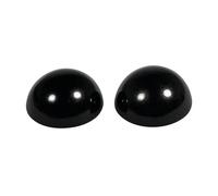 Yeux D'animaux,Demi - Perles, 8mm Ø, Noir, À Coller, 14 Pièces