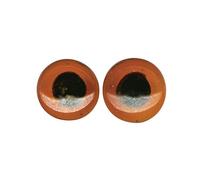 Yeux D'animaux En Verre À Coudre 6mm Marron, 10 Pièces