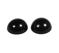 Yeux d'animaux - sct.-LS - 6mm - Noir - Demi-perles - 20 pièces à coller