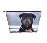 Yeux de Collier de Neige pour Chien Rottweiler, Trousse de Toilette Trousse de Maquillage Sac à cosmétiques Trousse de Toilette de Voyage Portable