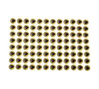 Yeux de leurre de pêche holographique 3D compatibles avec la pêche à la mouche et les loisirs créatifs, autocollants en forme d'œil de poisson moulés souples en tailles de 6 mm, 8 mm, 10 mm, 12 mm
