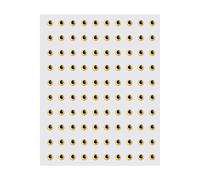 Yeux de Pêche 3D Durables pour la Fabrication de Leurres, 100 Pièces en Plusieurs Tailles et Couleurs pour L'artisanat de Liaison à la Mouche et la Personnalisation des Appâts (zm)