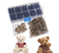 Yeux De Poupée Pour Ours En Peluche, 240 Pièces De 6 À 12mm, Jouets En Peluche, Marionnette De Scrapbooking Instantanée, Artisanat Bricolage, Yeux D'ours En Peluche, Chiot Yeux De Bonhomme De Neige