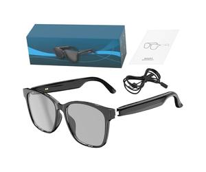 YEUX DE TRADITIONS ÉLECTRONIQUES - Fonction Musicale De Lunettes Intelligentes, Dispositif Vocal | Traduction Instantanée Translator Glasses, Audio Aid Working Trip Conference, Noir, riferimento