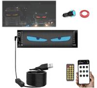 Yeux du Diable Lumière pour Les Voitures Bricolage Voiture Dynamique LED Intelligente Lampe Oculaire Colorée écran Doux écran Programmable écran Matriciel, 1pc, 9.2 * 37.4CM/3.3 * 14.7IN