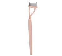 Yeux en Acier Inoxydable Séparateur Pliage Portable à moitié Bigottier Peigne avec Couverture de Protection pour Rose Cosmétique de Maquillage