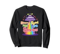 Yeux Étoilés pour Histoires d’Aliens Humoristiques Sweatshirt