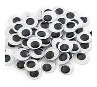 Yeux Googly Yeux noirs 30 mm avec auto-adhésif (100 pièces)