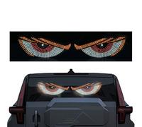 Yeux LED De Voiture - Phare Animé Dynamique Avec Lumières Flexibles Pour Pare-brise | Autocollants Œil De Démon Imperméables, Éclairage De Signal Ambiant Pour Pare-brise Et Arrière De Véhicule A