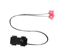 Yeux LED GLOW - 7,5 cm/2,95 pouces LIGHT UP YEUX POUR I, Décorations de foudre d'Halloween, décorations d'horreur à LED, objets de squelette spectraux pour citrouilles pierres tombales extérieures