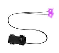 Yeux LED GLOW - 7,5 cm/2,95 pouces LIGHT UP YEUX POUR I, Décorations de foudre d'Halloween, décorations d'horreur à LED, objets de squelette spectraux pour citrouilles pierres tombales extérieures