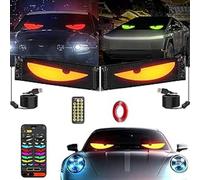 Yeux LED pour Camion et Voiture, Lampes Devil Eyes pour Auto, Affichage LED Flexible et Programmable, Écran Défilant Personnalisé(2pcs 120x595mm)