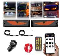 Yeux LED pour Camion, lumière LED œil du diable, télécommande et contrôle par application, lampe oculaire colorée, écran doux pour vitres de voiture, écran LED flexible