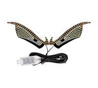 Yeux LED pour pare-brise de voiture, 11 modes, signal LED d'avertissement